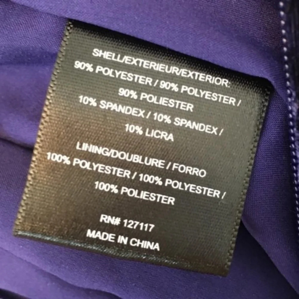 BADGLEY MISCHKA Textured Velvet Maxi Evening Gown Size 4 - Picture 8 of 8